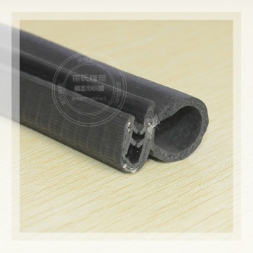 鋼絲編織密封條，夾鈑金橡膠防撞條，機(jī)械設(shè)備防撞條